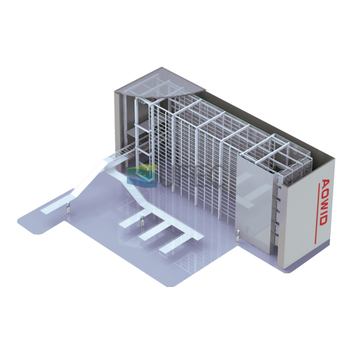 Congélateur rapide industriel de tunnel de refroidissement de boîte de carton pour le poulet ou la viande